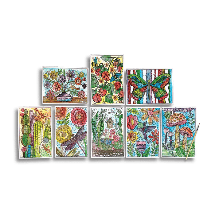 Magic Paint Sheets w. Brush - Magic Nature