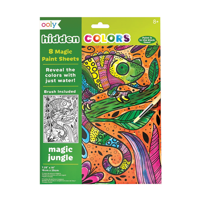 Magic Paint Sheets w. Brush - Magic Jungle