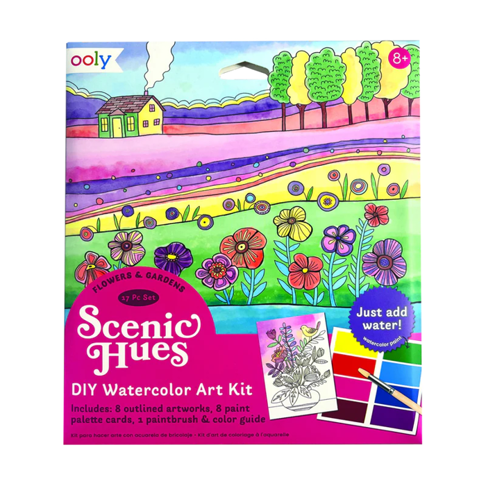 DIY Watercolour Art Kit - Flowers & Gardens