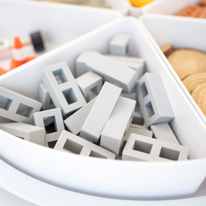 Mini "Concrete Blocks" for Sensory Play, 25 pcs