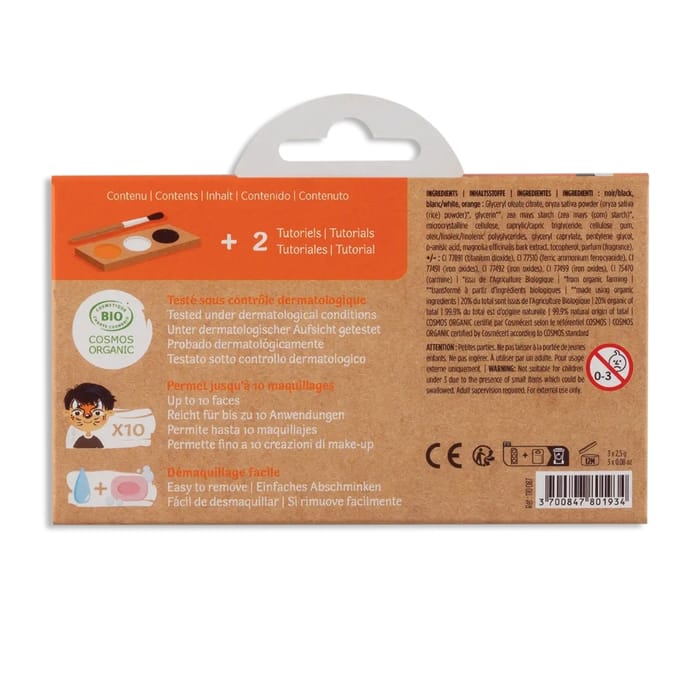 Face Paint with 3 Colours - Tiger & Fox