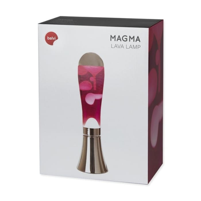 Lava Lamp - Silver/Pink