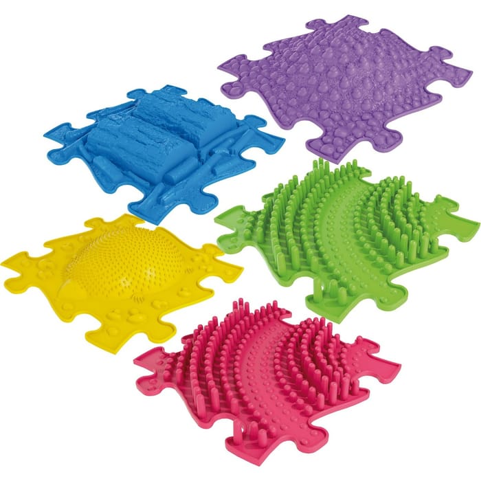 Textured Sensory Tiles, Set of 5 pcs