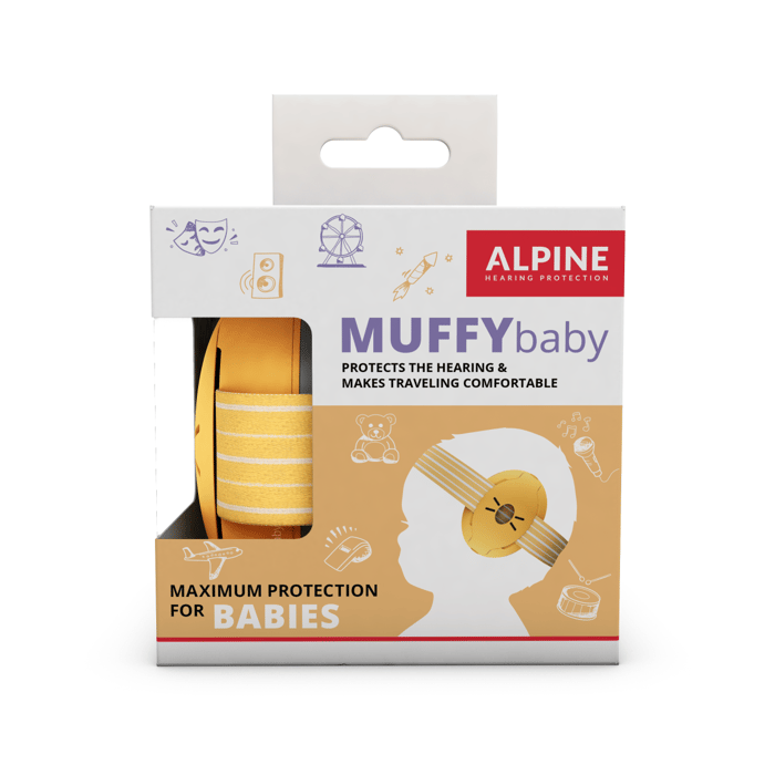 Muffy Baby Earmuffs 1-3 yrs - Yellow