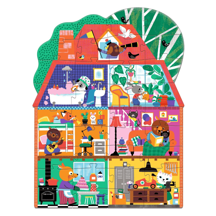 Floor Puzzle - The Little Buddies' House, 36 pcs