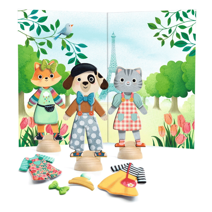Sticker Dress-Up Dolls - Hello Paris