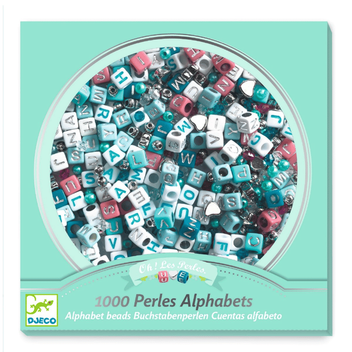 Letter Beads - Silver Mix, 1,000 pcs