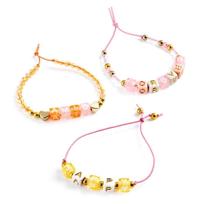 Letter Beads - Gold Mix, 1,000 pcs