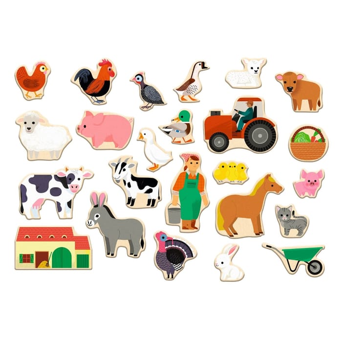 Magnets - Farm Life, 24 pcs