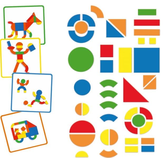 Magnetic Game - Geoform, 66 pcs