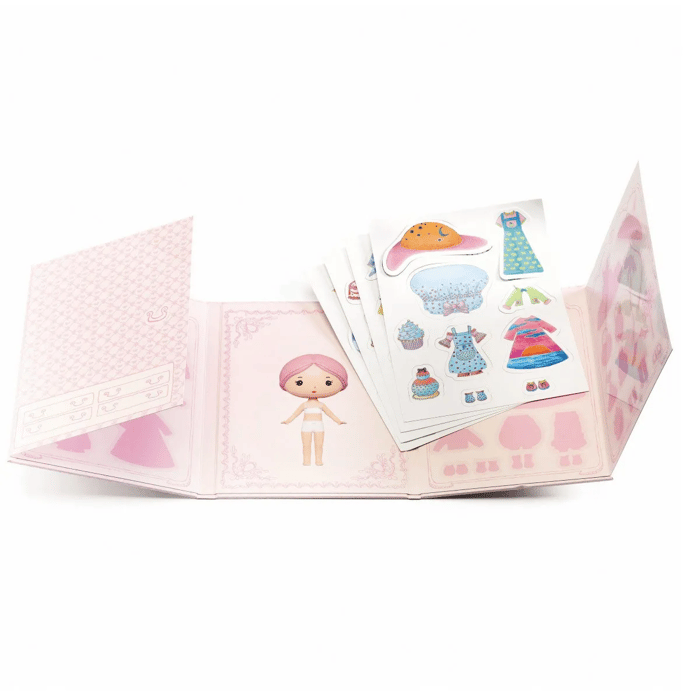 Tinyly Sticker Book Dress-up Doll - Miss Lilypink