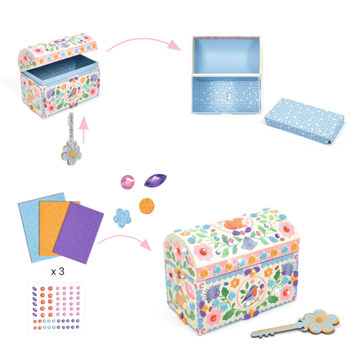 DIY Treasure Chest, Flowers