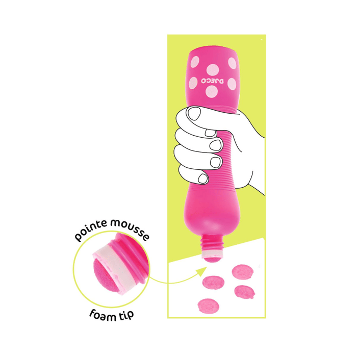 Dot Markers - Neon, 4 pcs