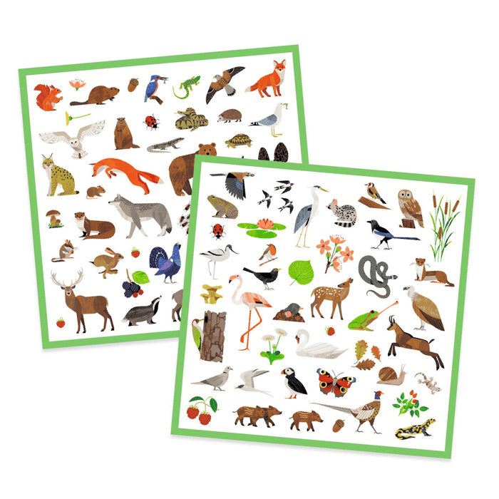 Stickers - Animals of Europe, 160 pcs