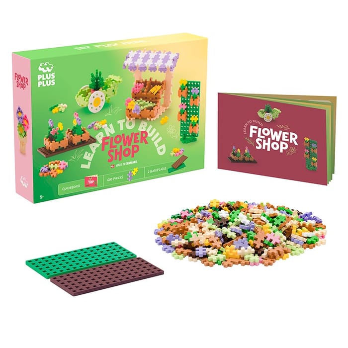 Plus-Plus - Learn to Build Flower Shop, 600 stk