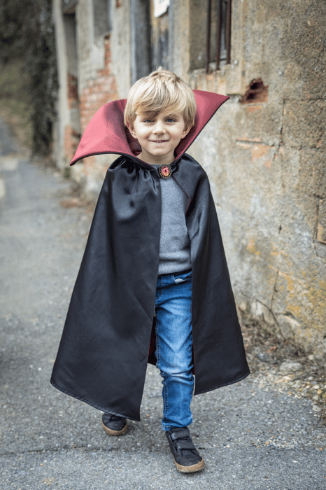 Vampire Cape with High Collar, 4-6 yrs
