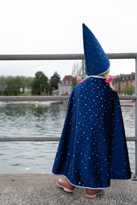 Wizard Cape with Stars, 4-6 yrs