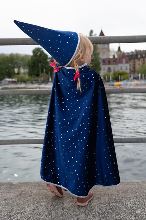 Wizard Cape with Stars, 4-6 yrs