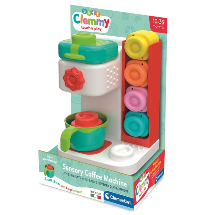 Clemmy Baby Soft Blocks - Sensory Coffee Machine