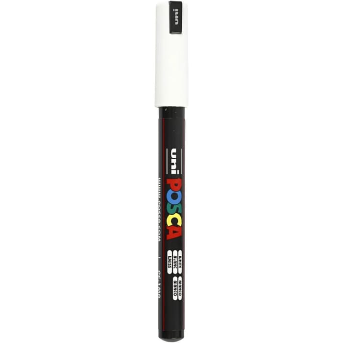 Posca Marker PC-1MR - White, 1 pc