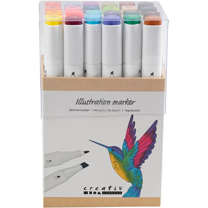 Dual-Tip Markers, 24 pcs