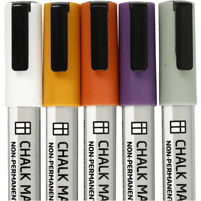 Chalk Markers - Soft Colours, 5 pcs