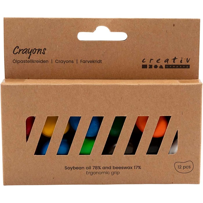 Ergonomic Crayons, 12 pcs