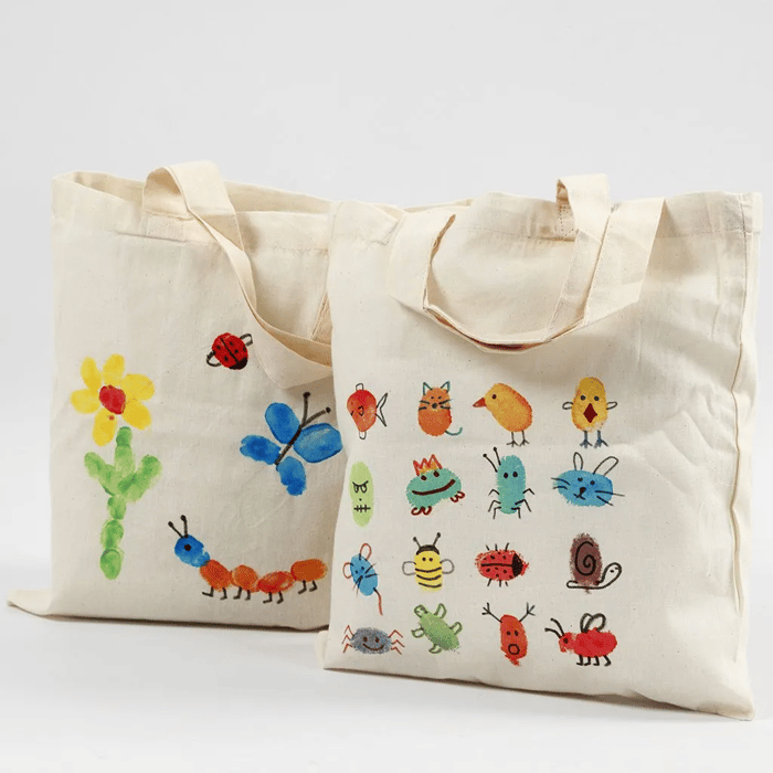 Tote Bags - Cotton, 5 pcs