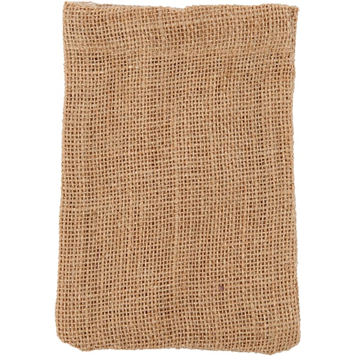 Burlap Gift Bags 10x15 cm - Brown, 4 pcs