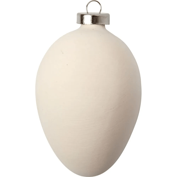Terracotta Easter Eggs for Ornaments, 12 pcs