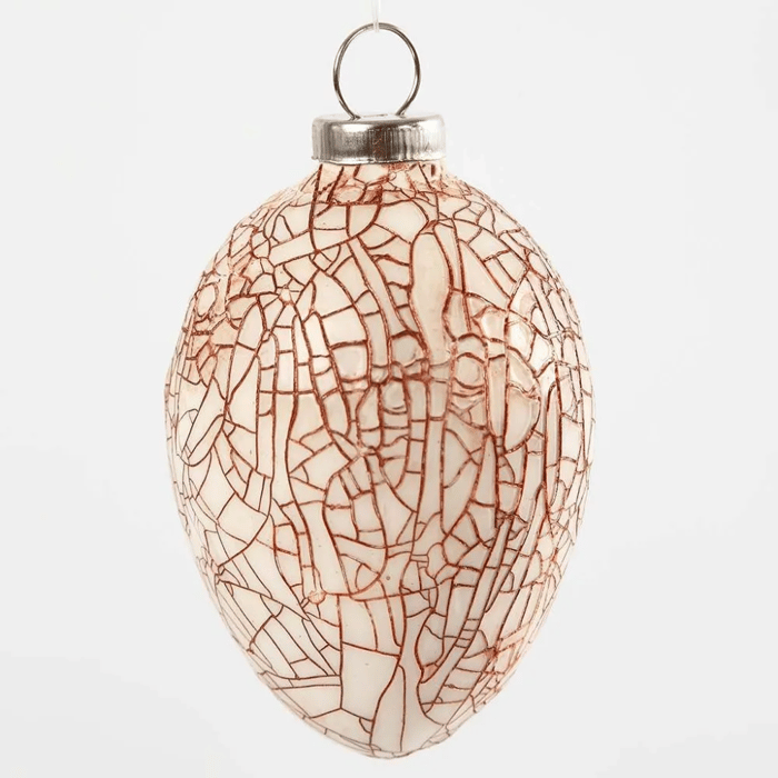Terracotta Easter Eggs for Ornaments, 12 pcs