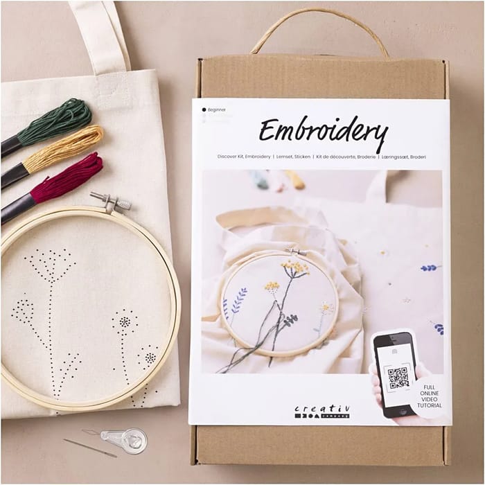 Learn to Embroider Kit with Instructions