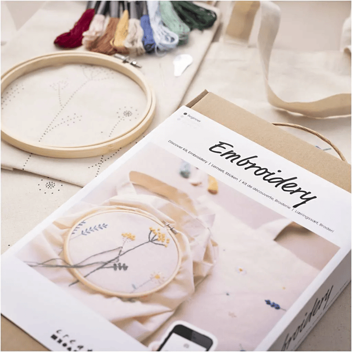 Learn to Embroider Kit with Instructions