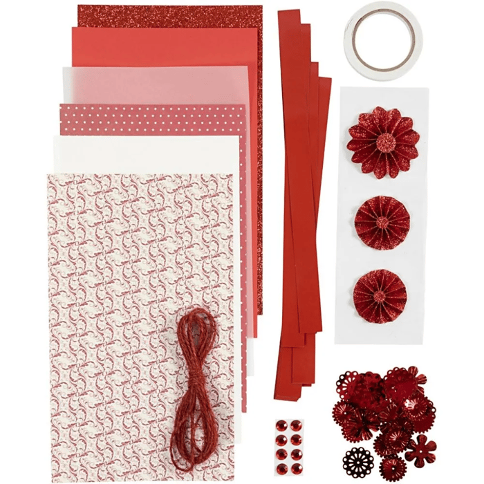 Craft Kit - Christmas, Red/Cream