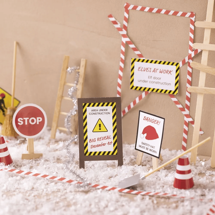 Elf Door Accessories - Construction Site