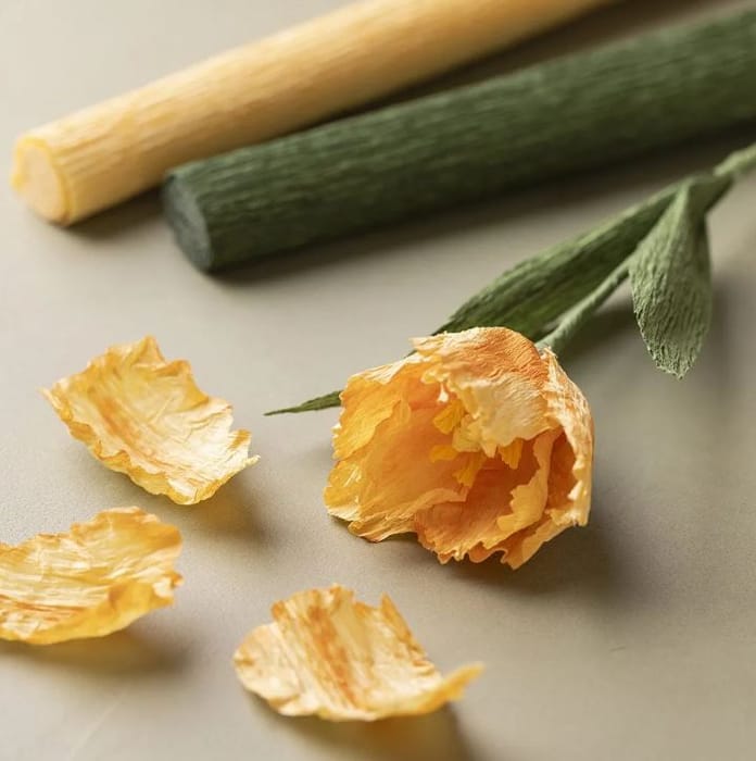Crepe Paper - DIY Spring Bouquet