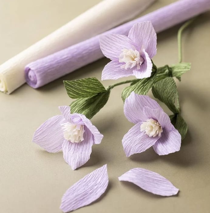 Crepe Paper - DIY Spring Bouquet