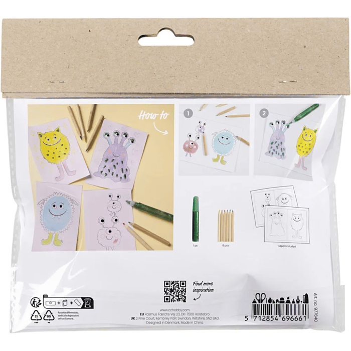 Monster Craft Kit - Colouring Monsters