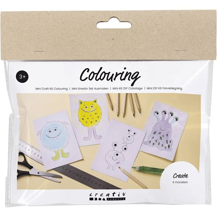 Monster Craft Kit - Colouring Monsters