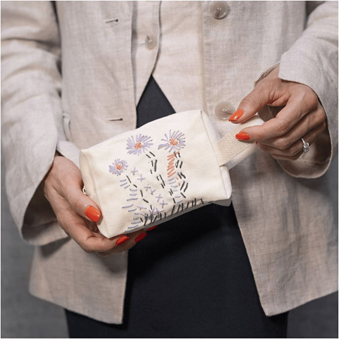 DIY Embroidery Kit - Make-Up Bag
