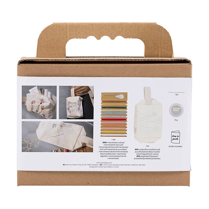 DIY Embroidery Kit - Make-Up Bag