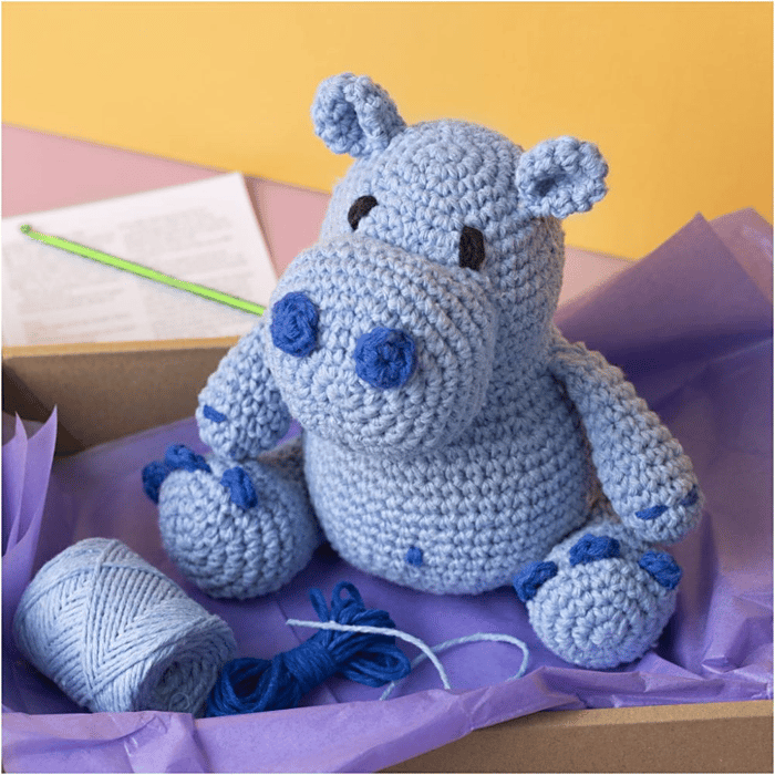 Amigurumi Crochet Kit - Honey the Hippo