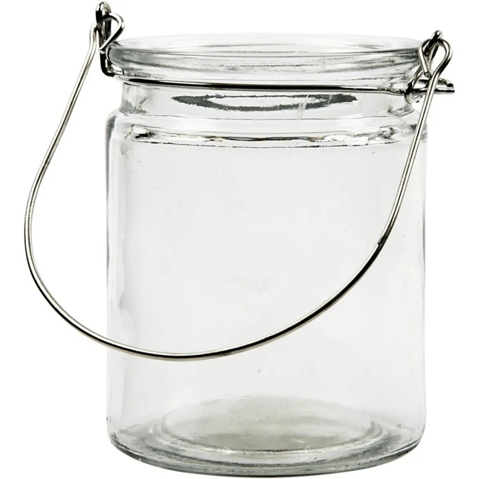 Glass Candle Jars Ø7.6 cm, 2 pcs