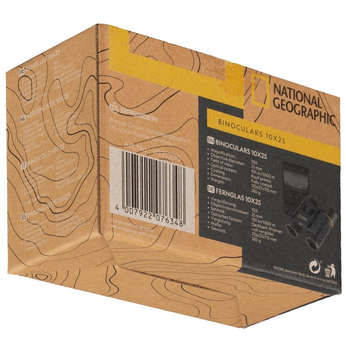 Compact Binoculars, 10x25