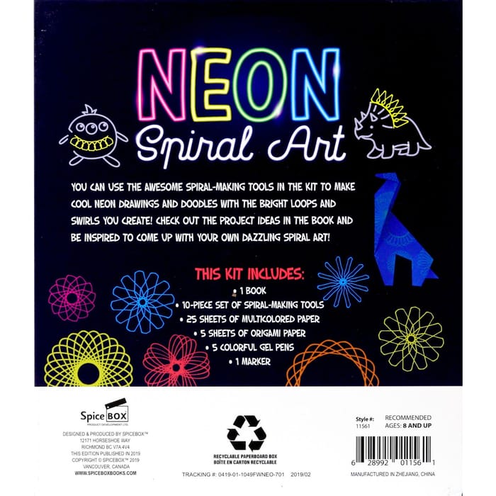 Neon Spiral Art