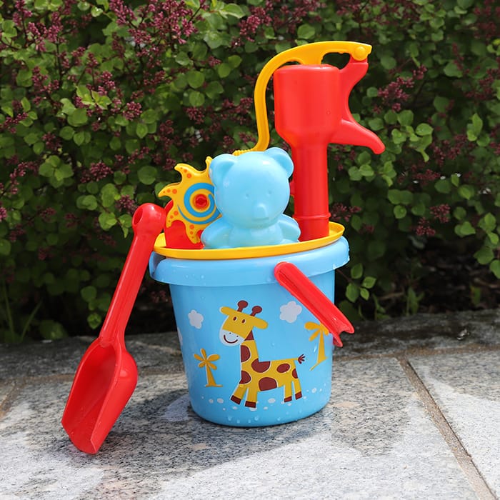 Bucket and Water Pump Play Set, 5 pcs