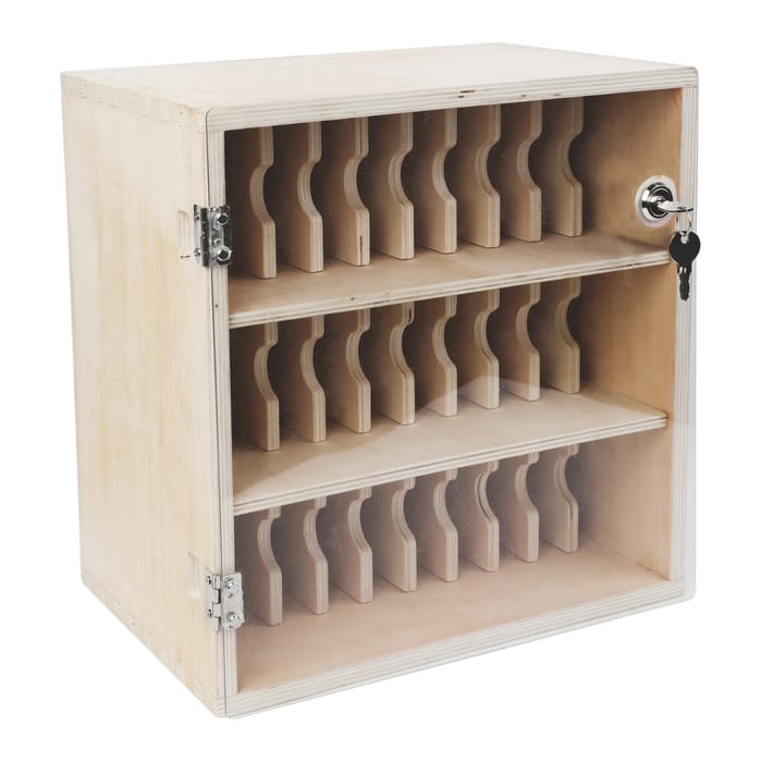 Cell Phone Locker with Key, 30 Slots