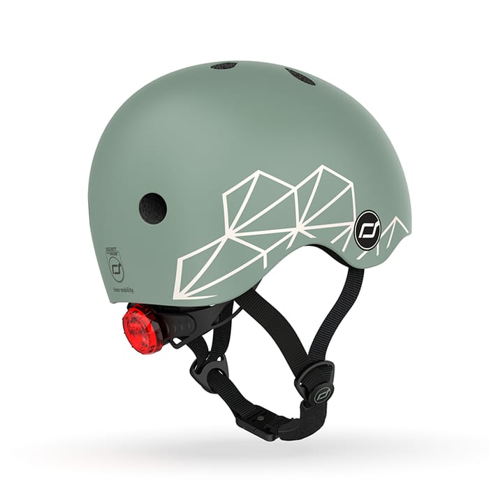 Baby/Toddler Bike Helmet, 45-51 cm - Green Lines