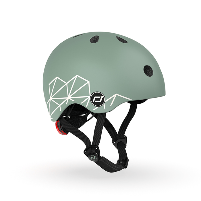 Baby/Toddler Bike Helmet, 45-51 cm - Green Lines