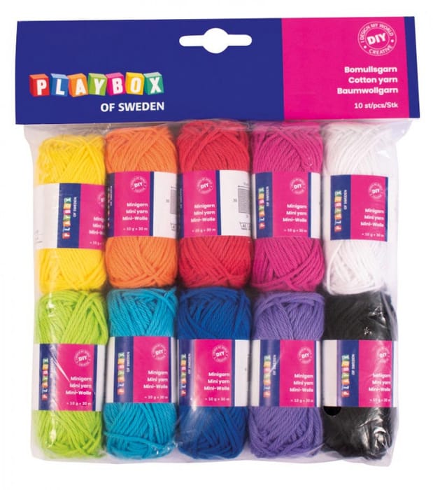 Cotton Yarn, 10 Skeins